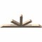 Ekena Millwork Saratoga Smooth Timber Gable Bracket, Douglas Fir, 60"W x 22"H x 3 1/2"D x 3 1/2"F, 9/12 Pitch GBW060X22X0404SAR00SDF - alternate 3